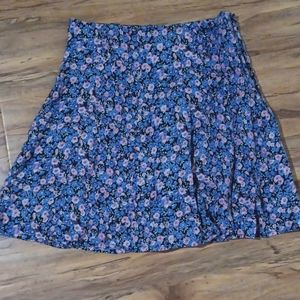 Anthropologie KIMCHI BLUE Women's Floral Pleated Skirt